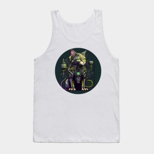 Cat Cyberpunk Futuristic - Love Cats Tank Top